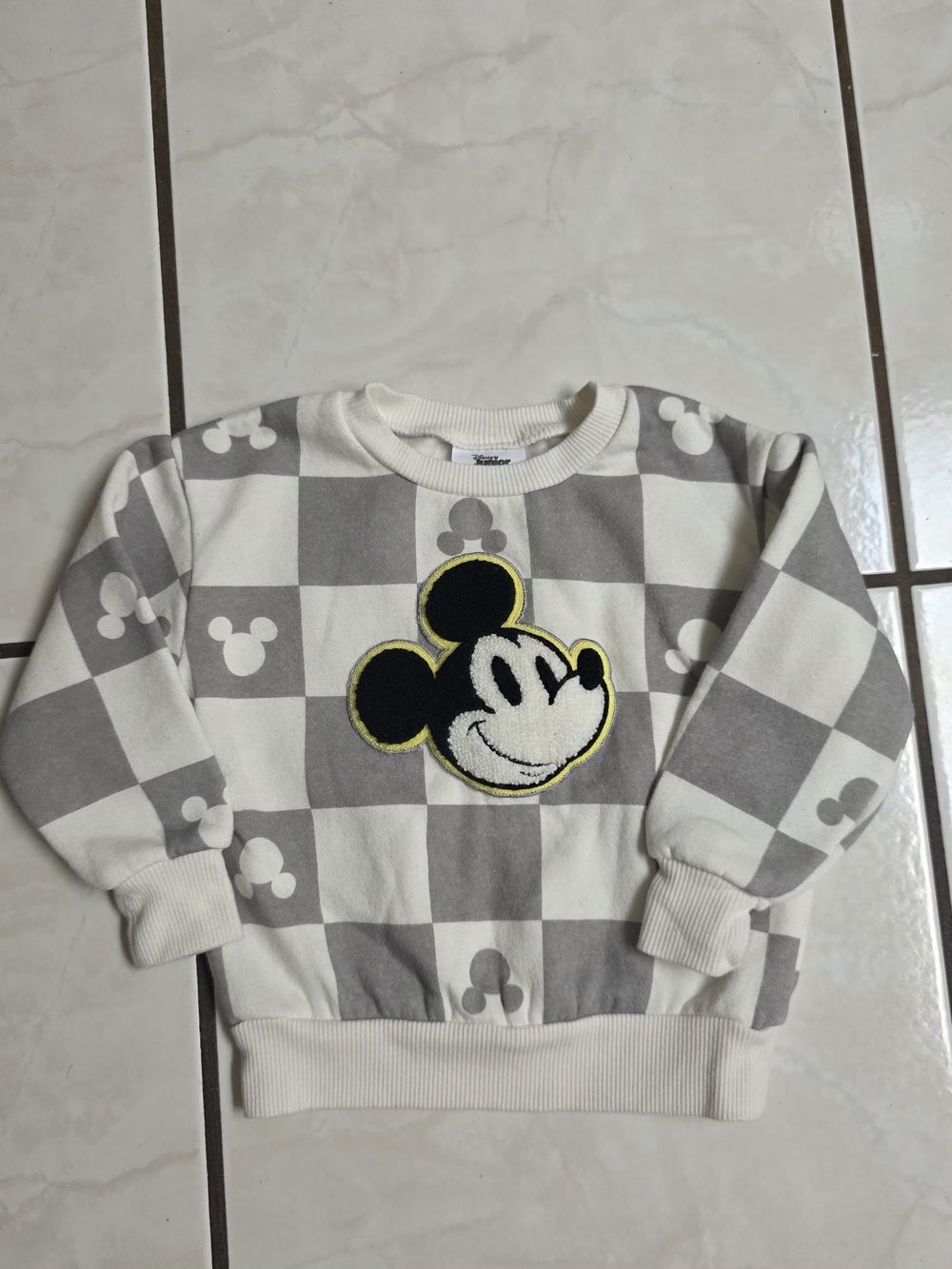 Disney Mickey Mouse Checkered Sweatshirt